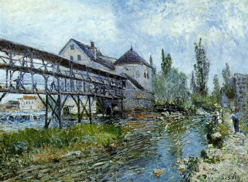 Alfred Sisley Provencher's Mill at Moret